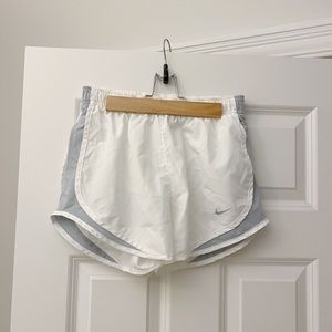 White Nike Running Shorts